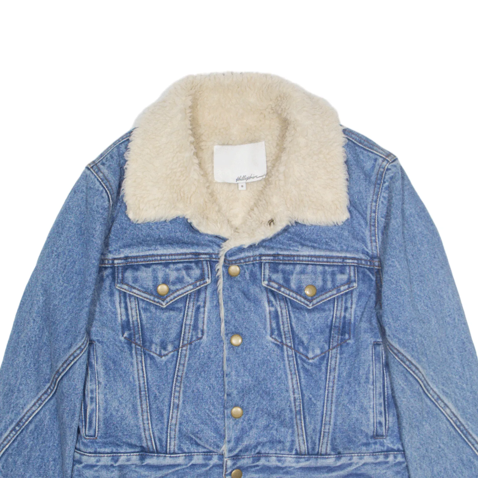 3.1 PHILLIP LIM Sherpa Lined Jacket Blue Mens S