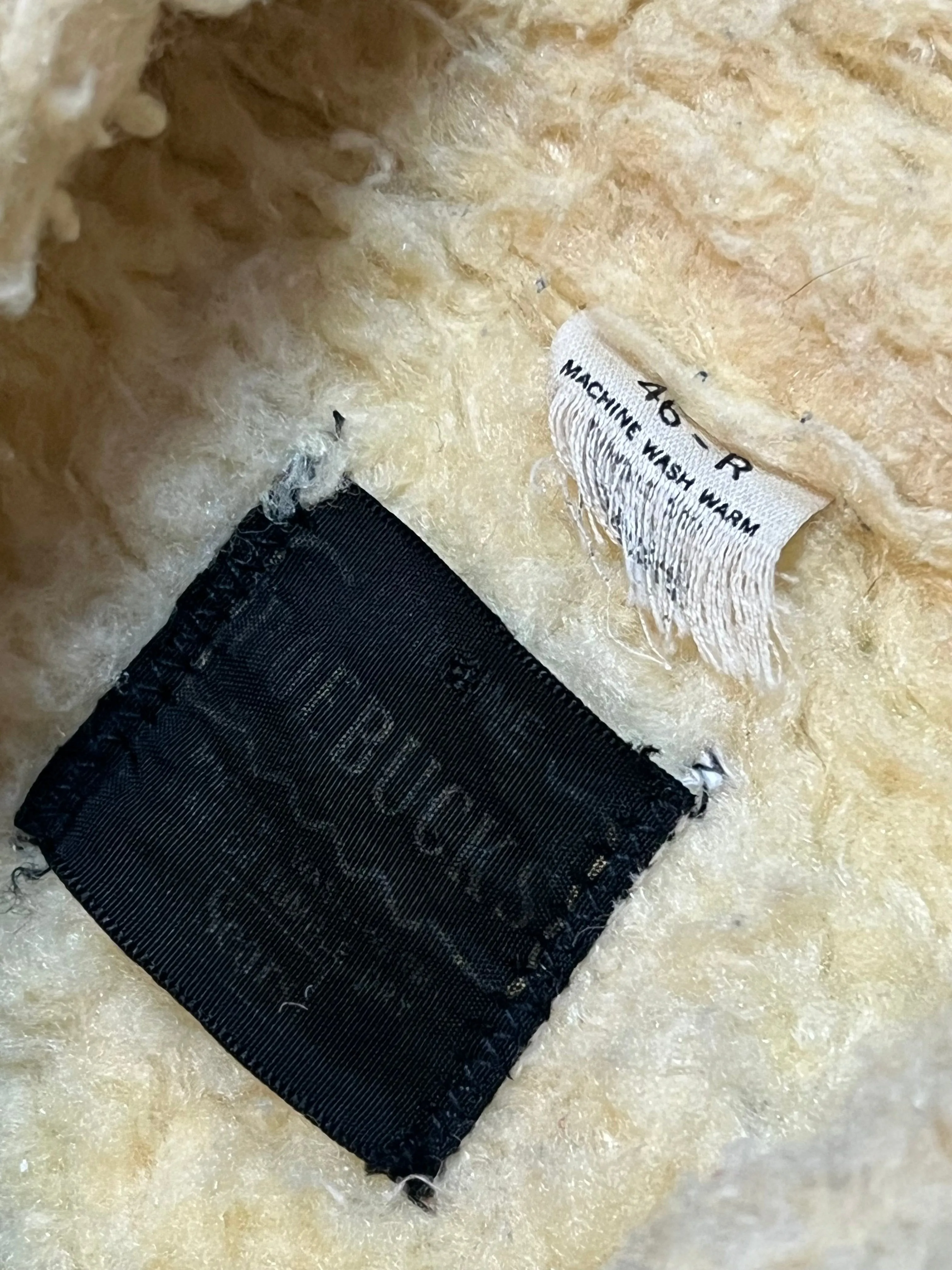 70s Sherpa Lined Roebucks Denim Trucker Jacket (M)