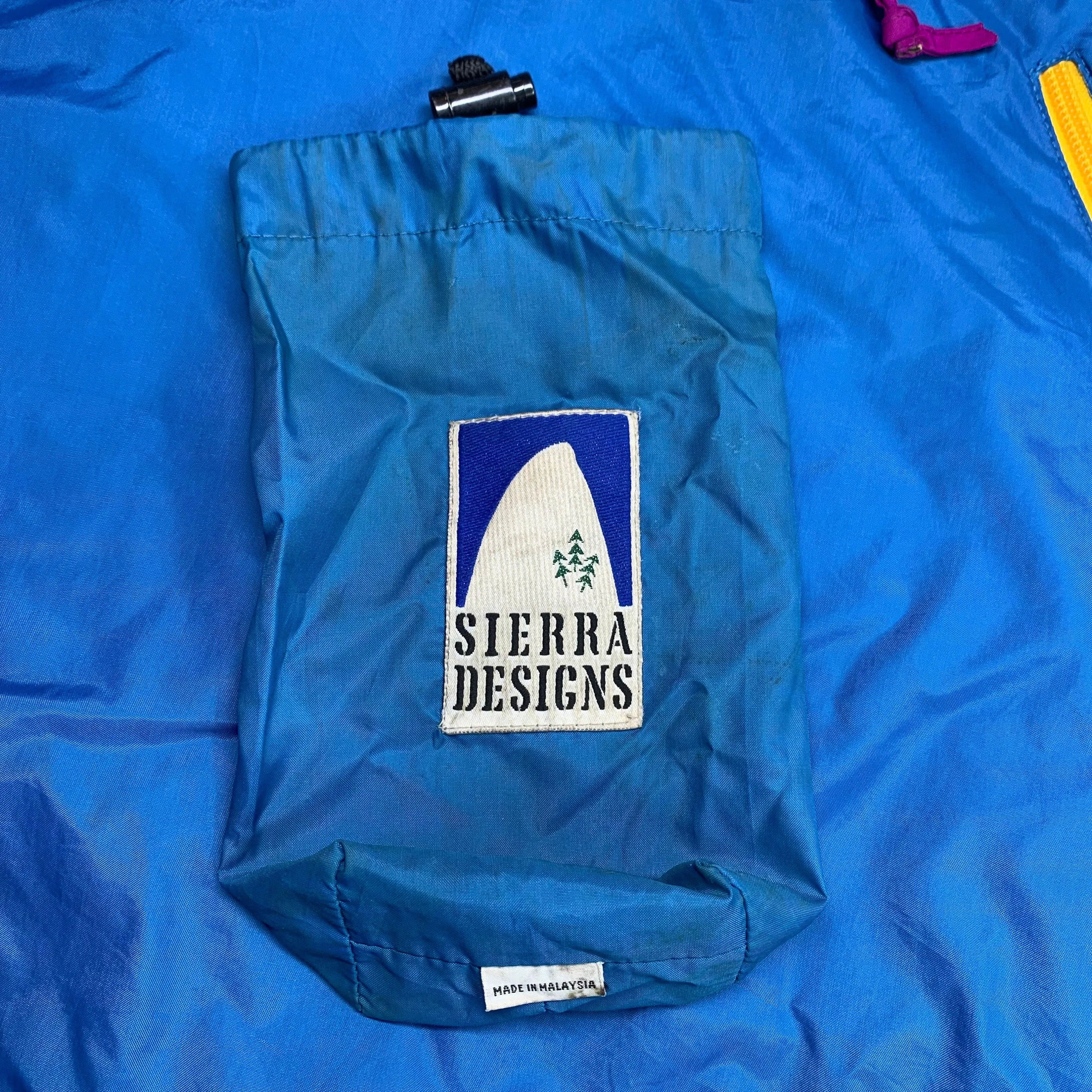 90s Blue Hooded Anorak Pullover Windbreaker - Men's Medium