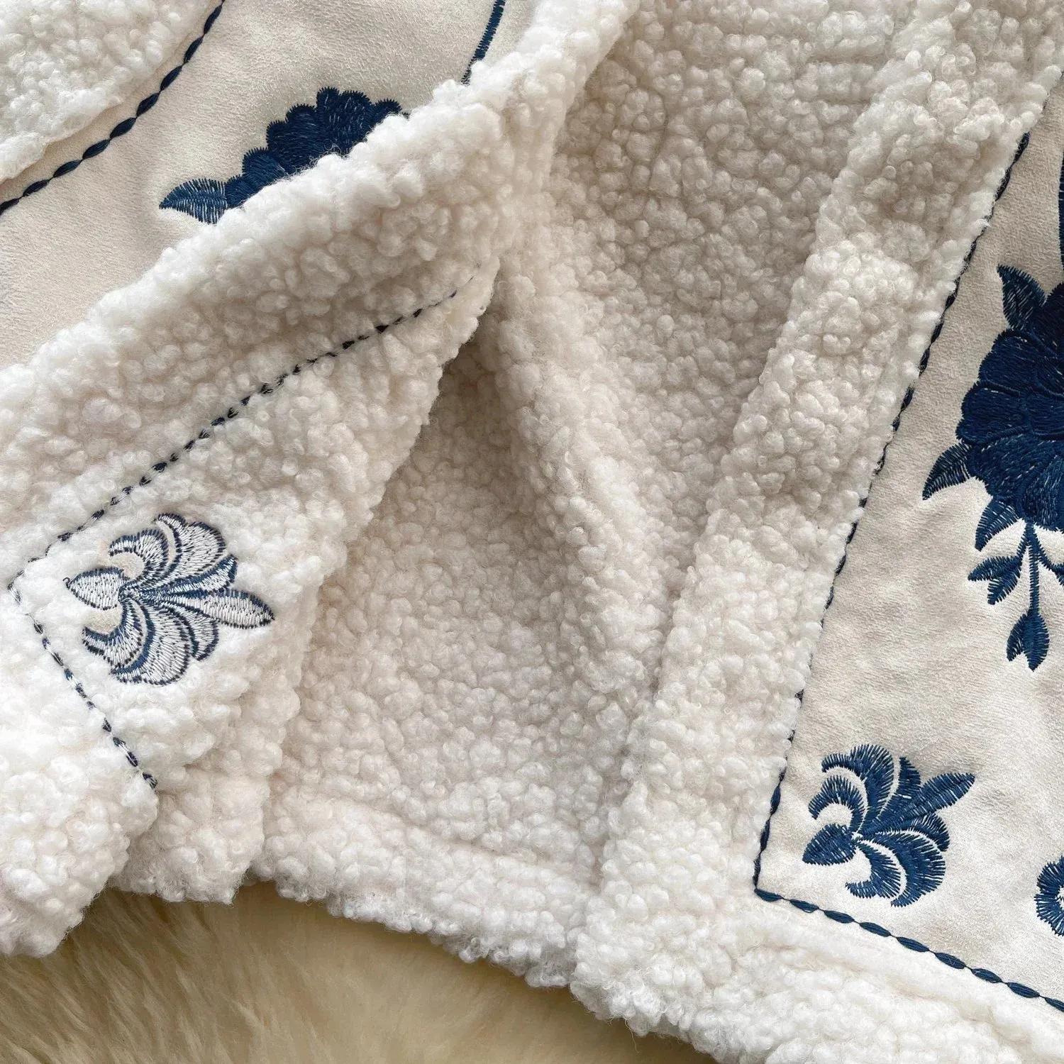 Autumn Winter Folk Vest Embroidered Outerwear