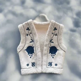 Autumn Winter Folk Vest Embroidered Outerwear