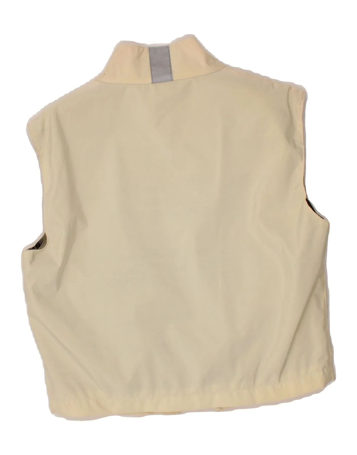BELSTAFF Womens Crop Utility Gilet IT 44 Medium Beige Nylon