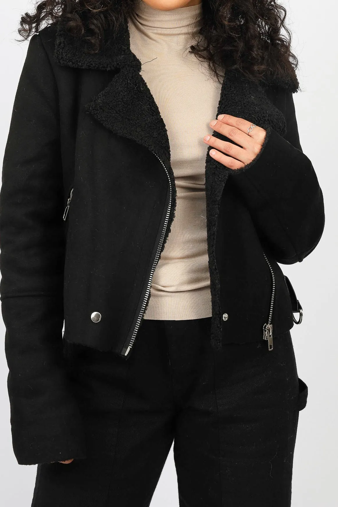 Blakely Fur Crop Jacket
