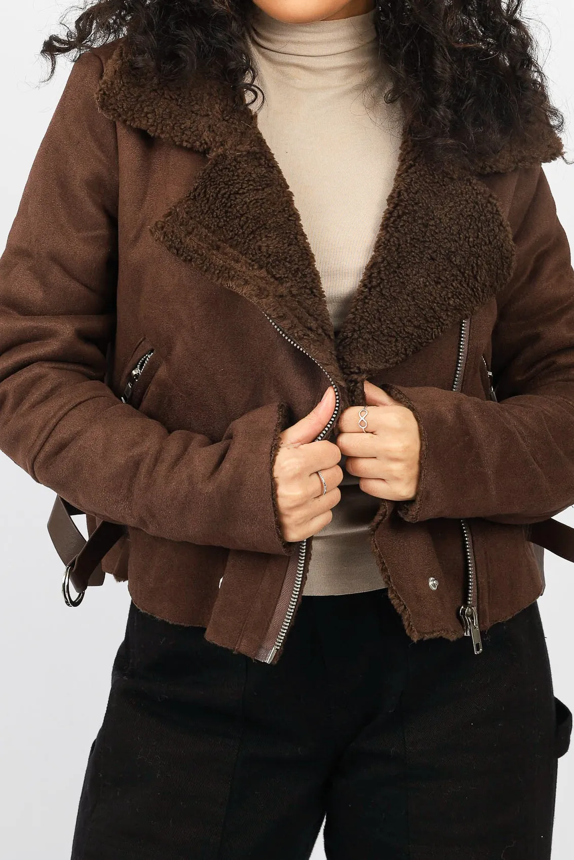 Blakely Fur Crop Jacket