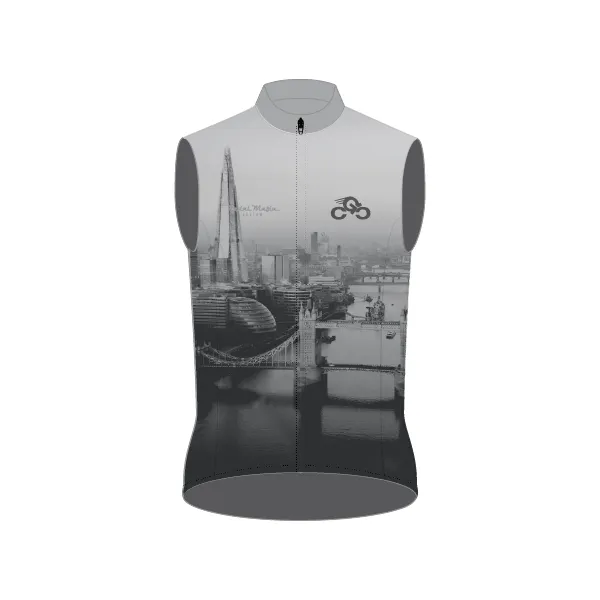 Custom Pro Gilet - Chain Gang Cyclist Grey