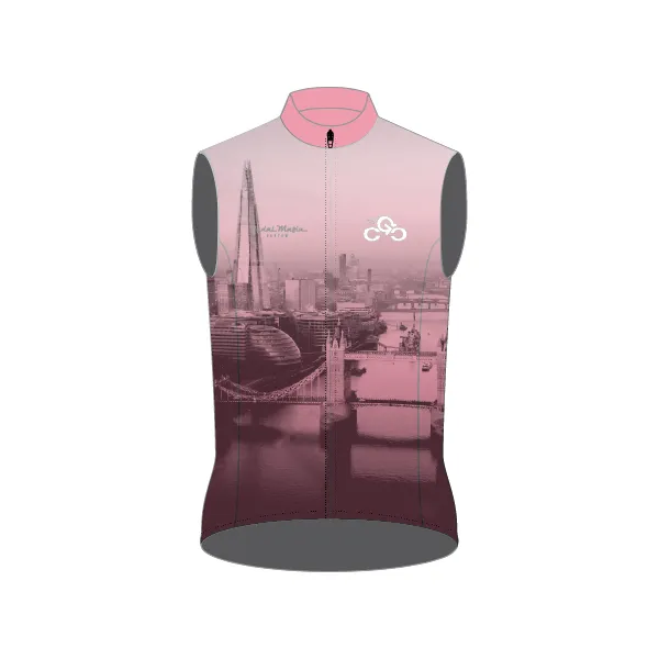 Custom Pro Gilet - Chain Gang Cyclist Pink