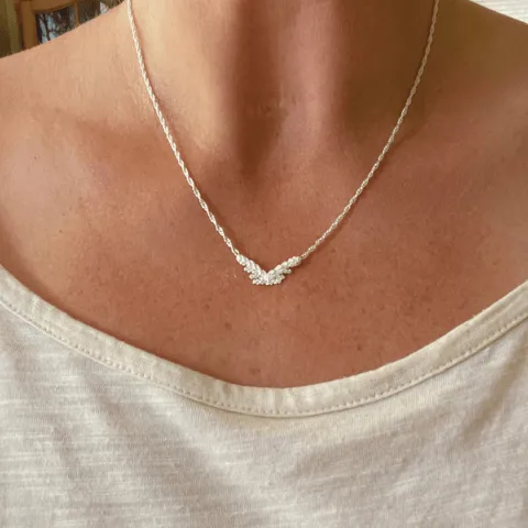 Flutter Cedar Leaf Butterfly Necklace