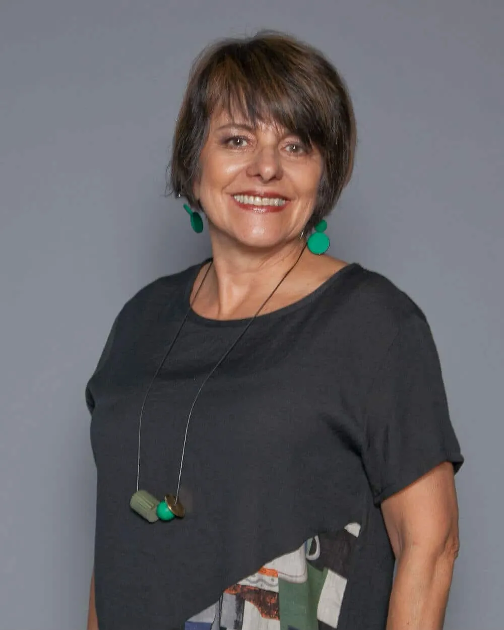 Geometric Adelaide Necklace Green