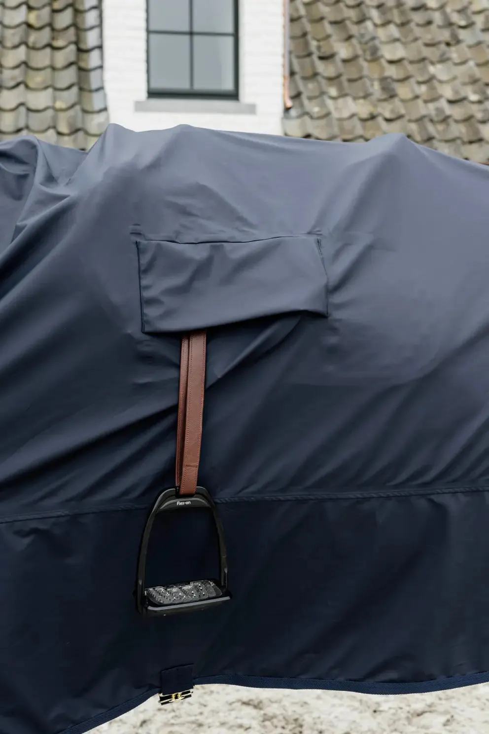 Horse Raincoat Hurricane with Stirrup Holes