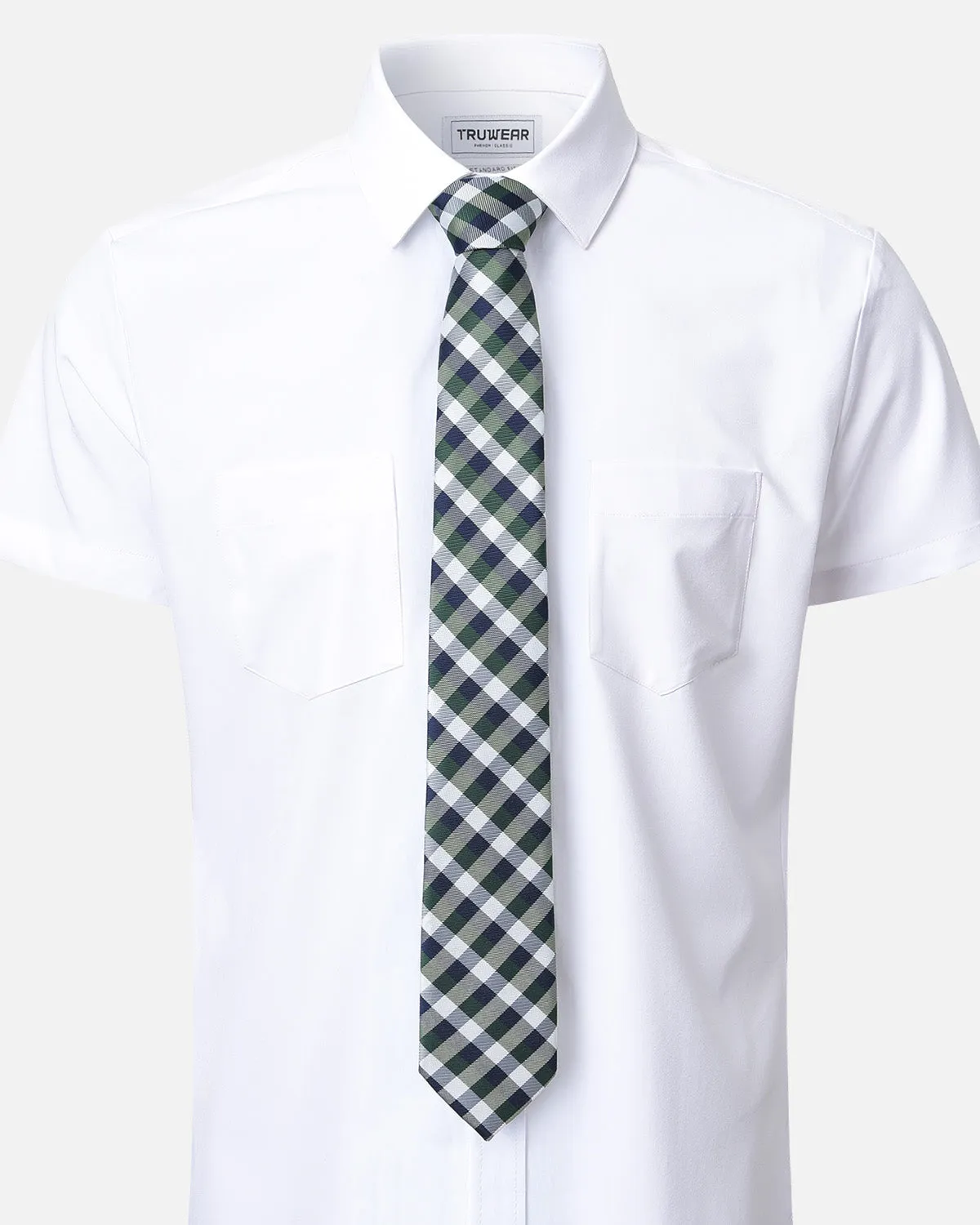 Immortal Checkered Navy, Green & White