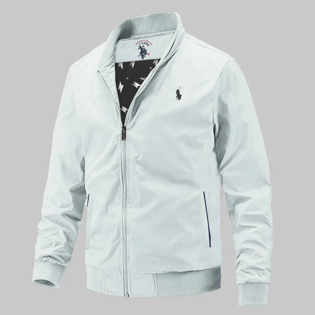 Imported Premium Logo Sherpa Lining Bomber Jackets For Men