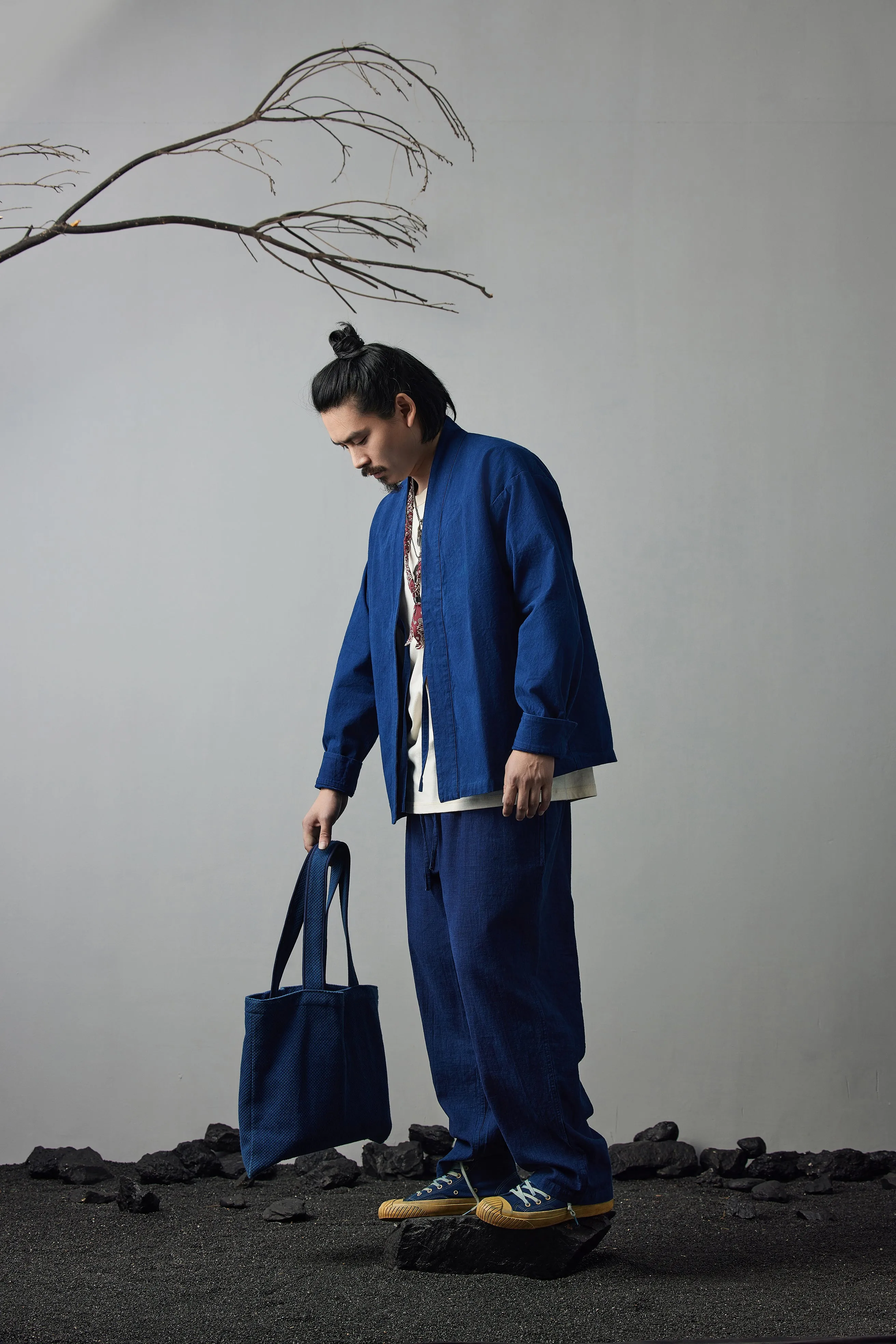 Indigo Narrow Cuff Jacket
