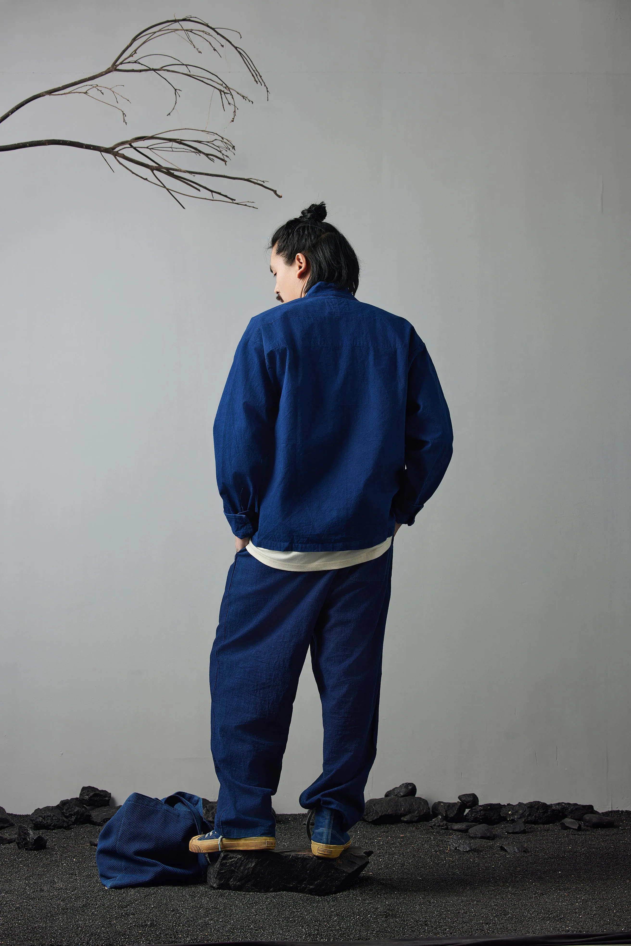 Indigo Narrow Cuff Jacket