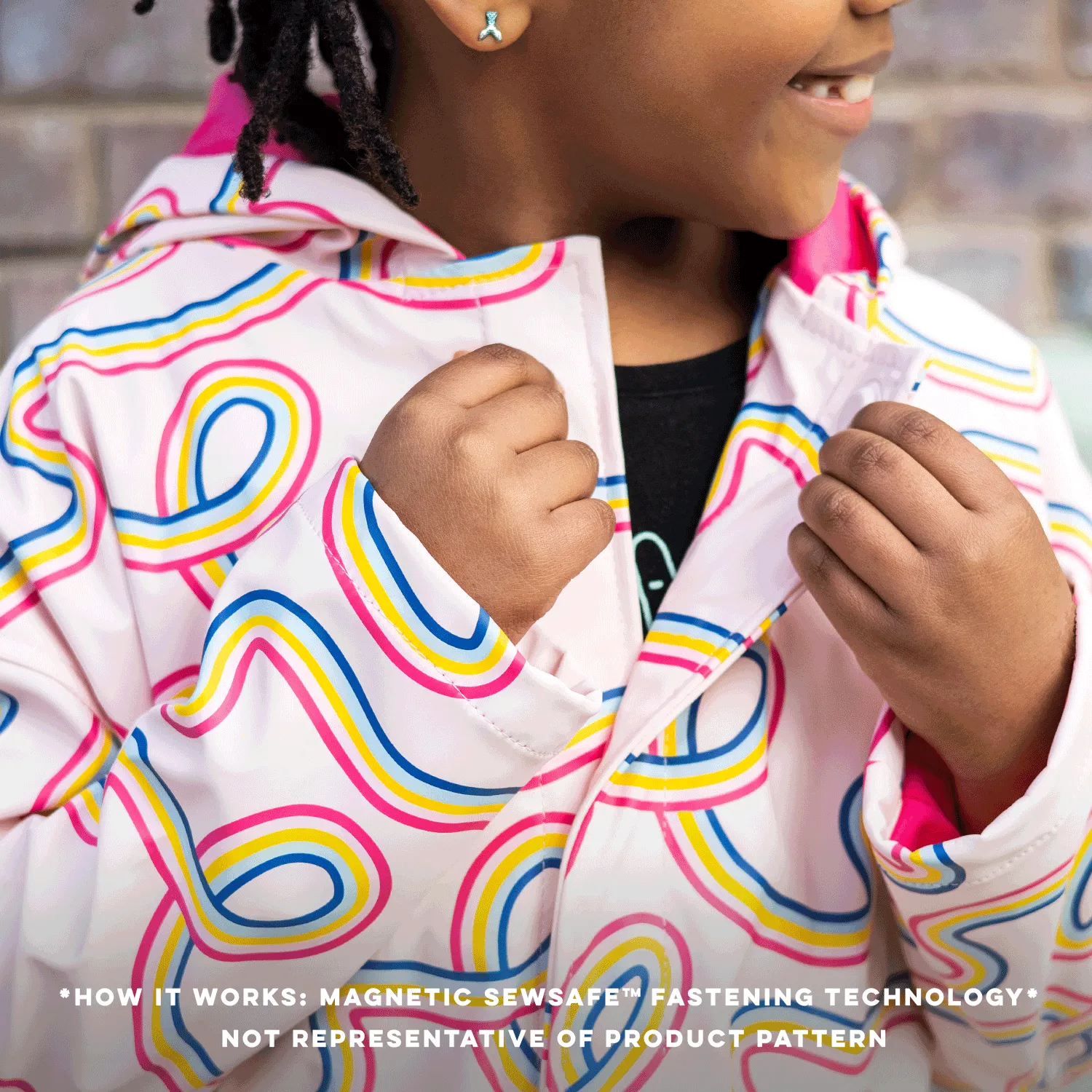 kooky monsters magnetic raincoat