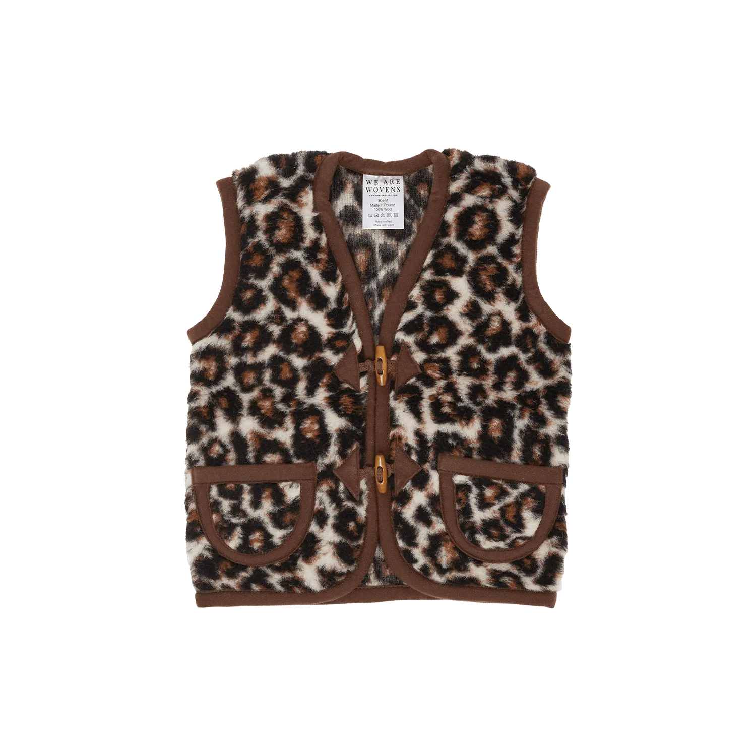 Leopard Woollen Kids Gilet