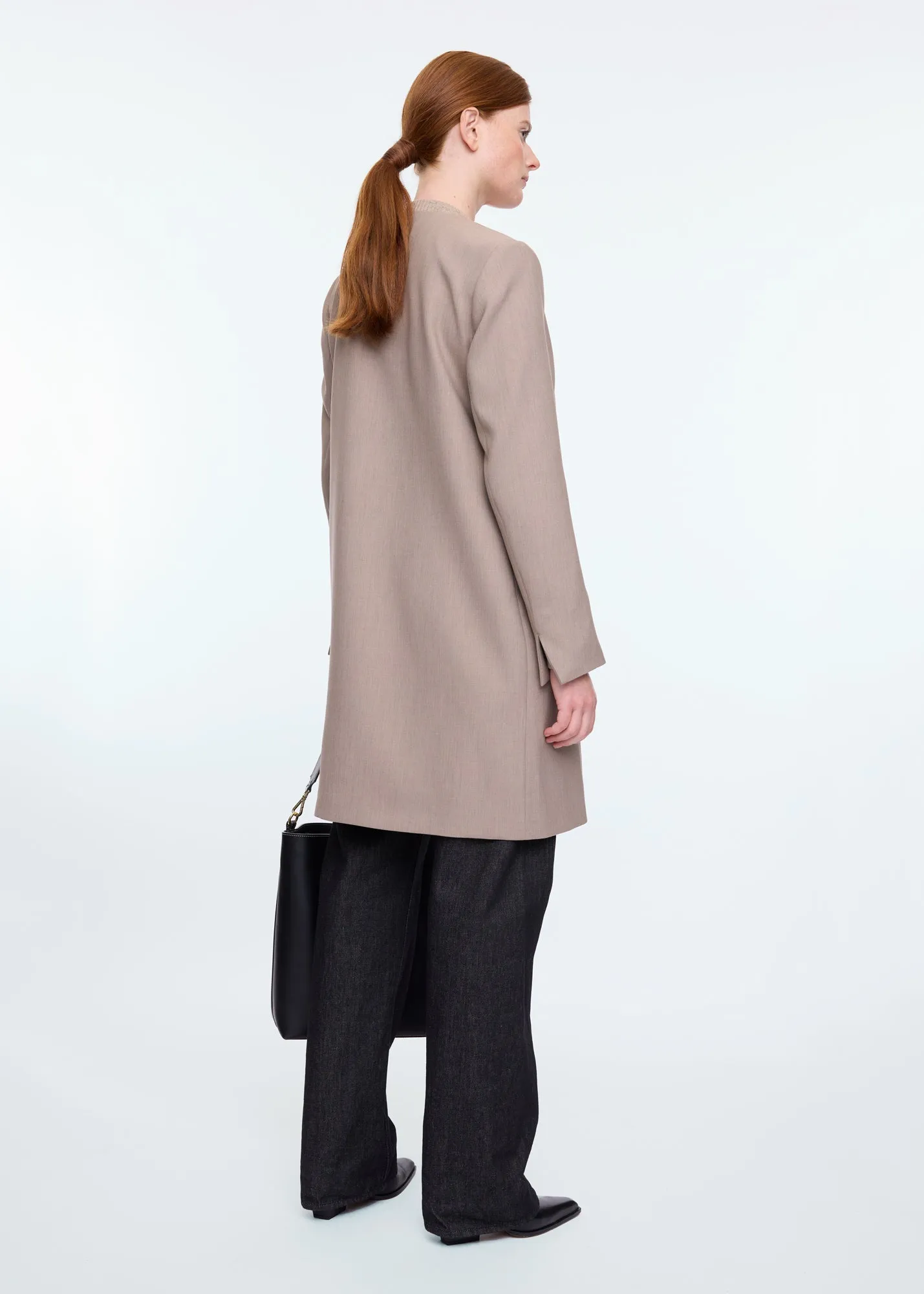 Long viscose blazer