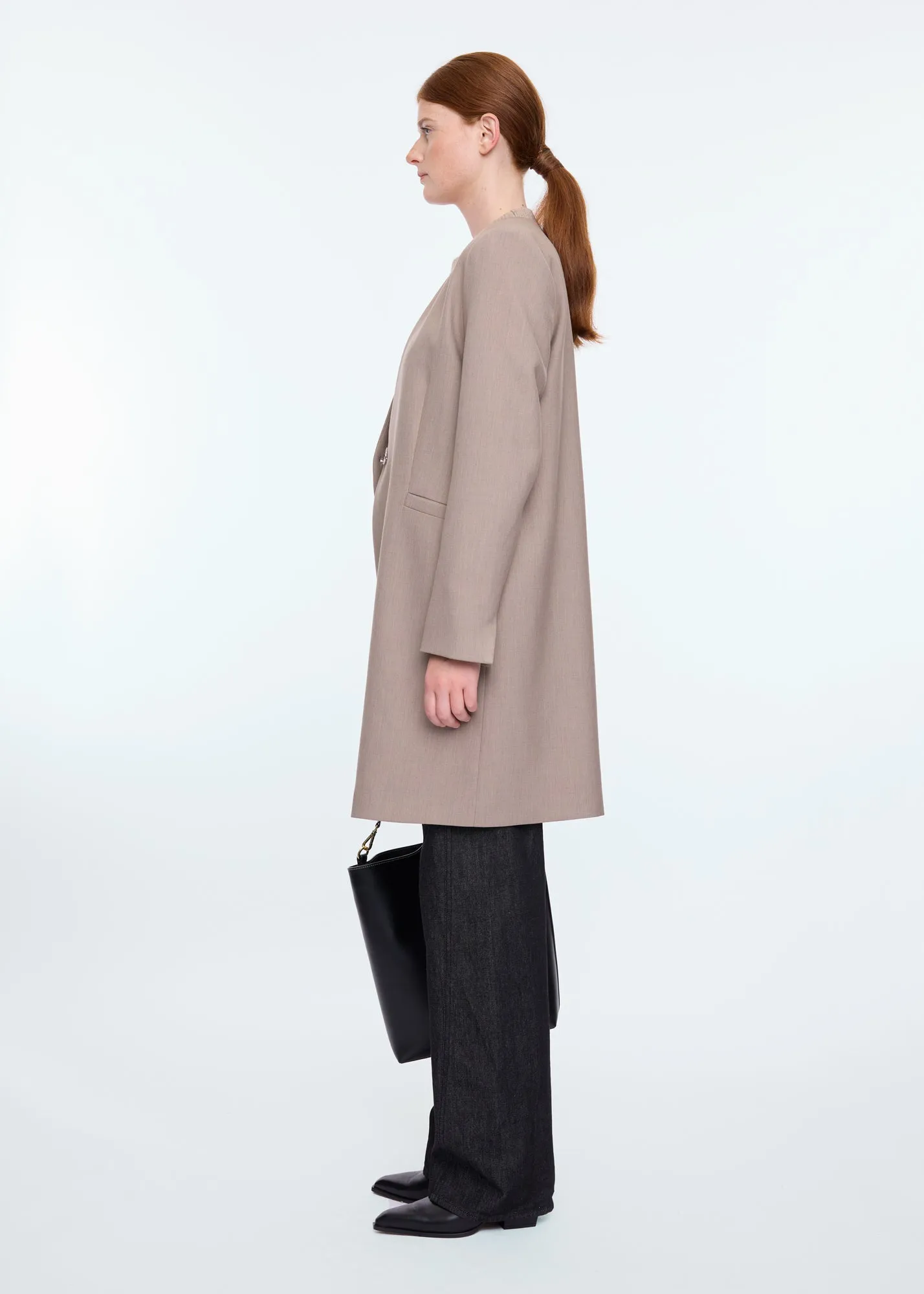 Long viscose blazer