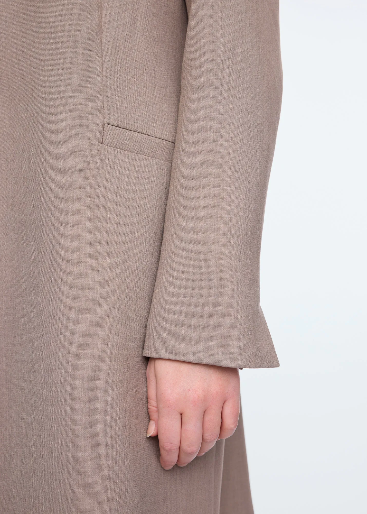 Long viscose blazer