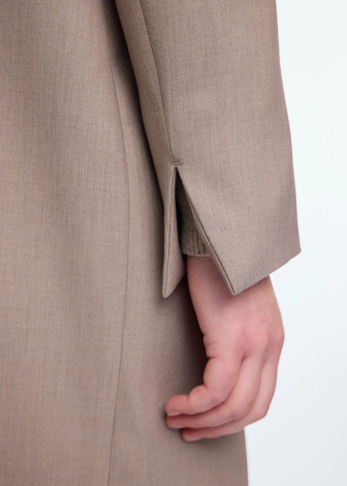 Long viscose blazer