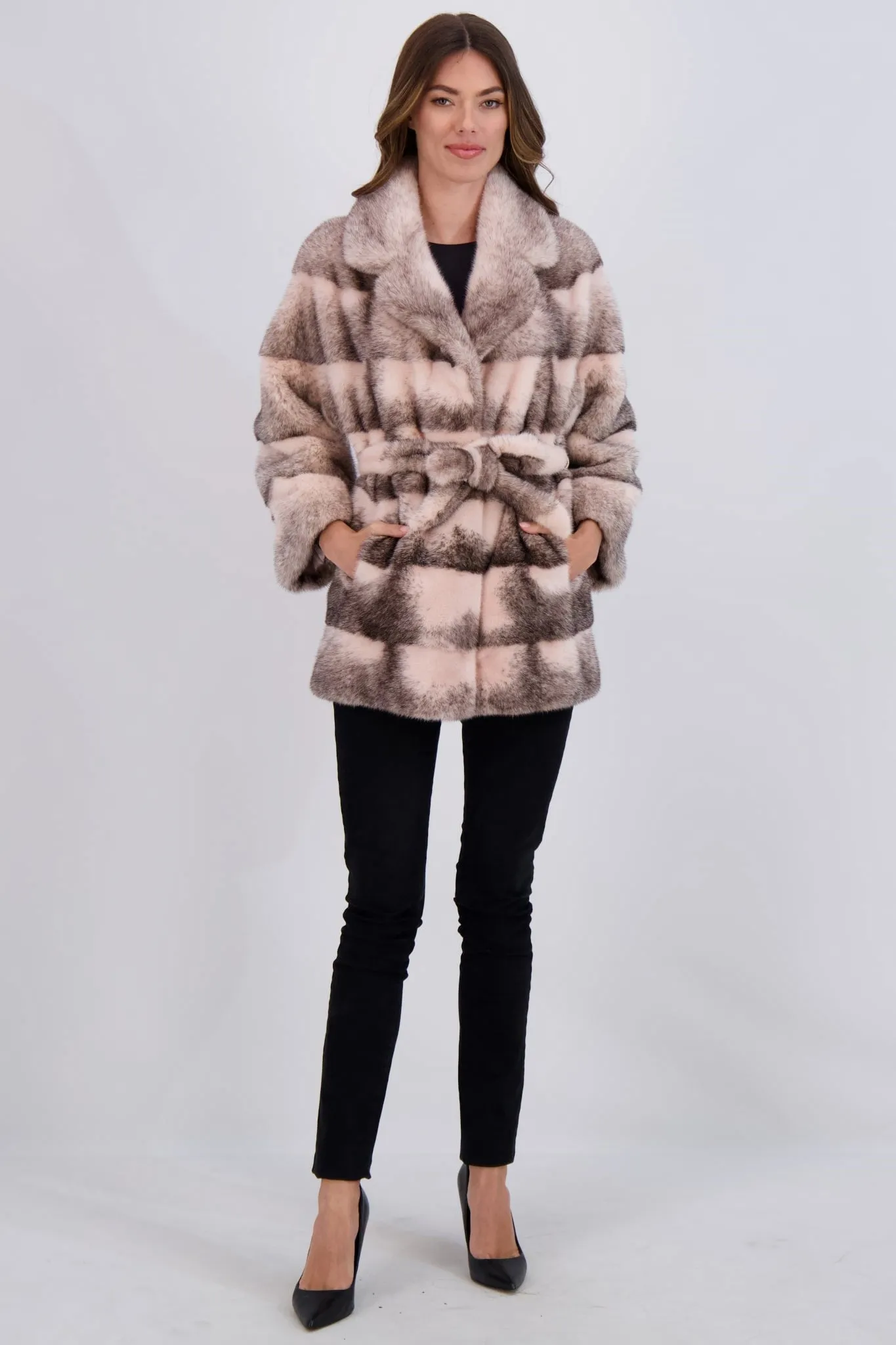 MINK JACKET, BELT