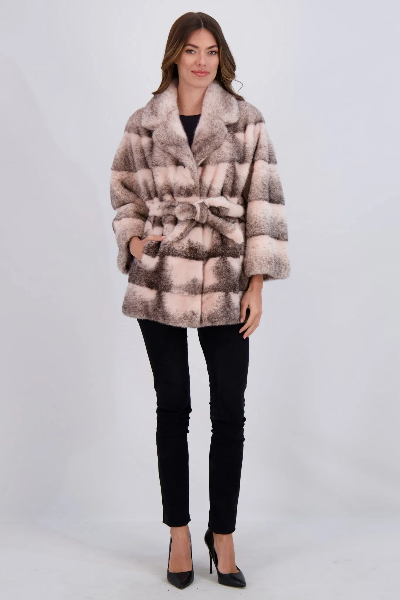 MINK JACKET, BELT