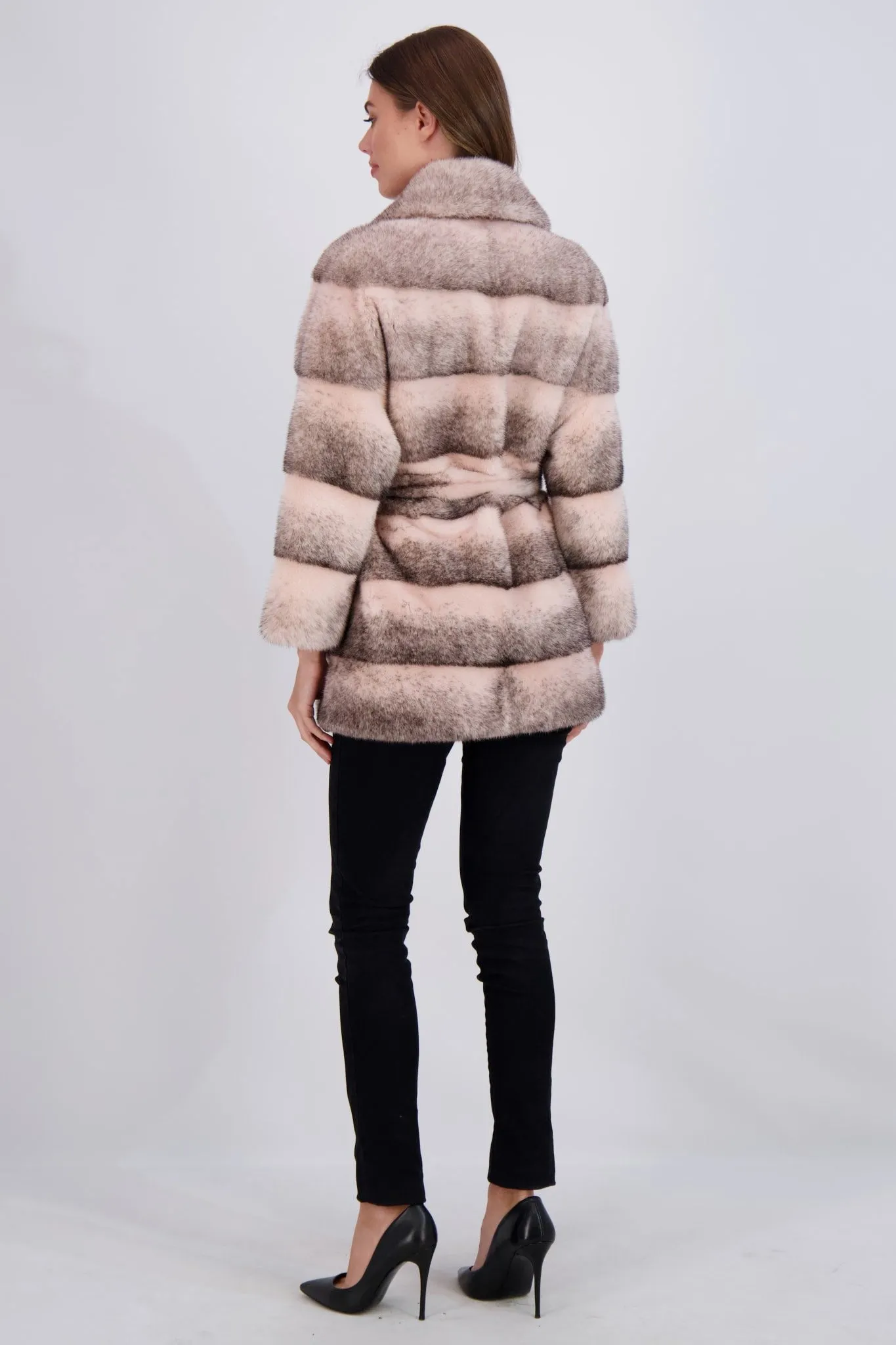 MINK JACKET, BELT