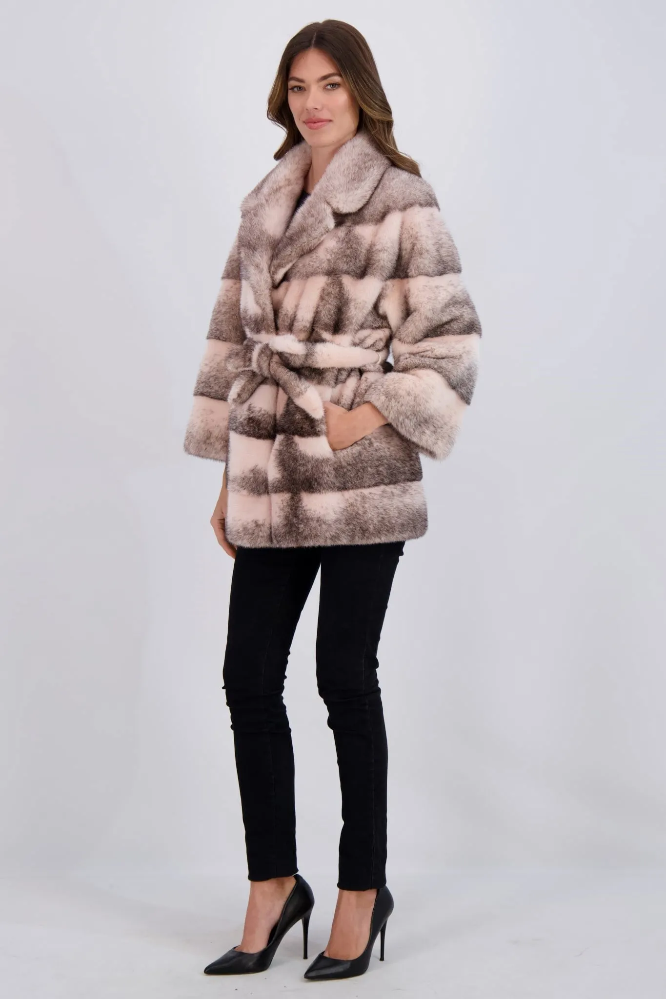 MINK JACKET, BELT