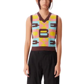 Myles Sweater Vest - Sepia Multicolor