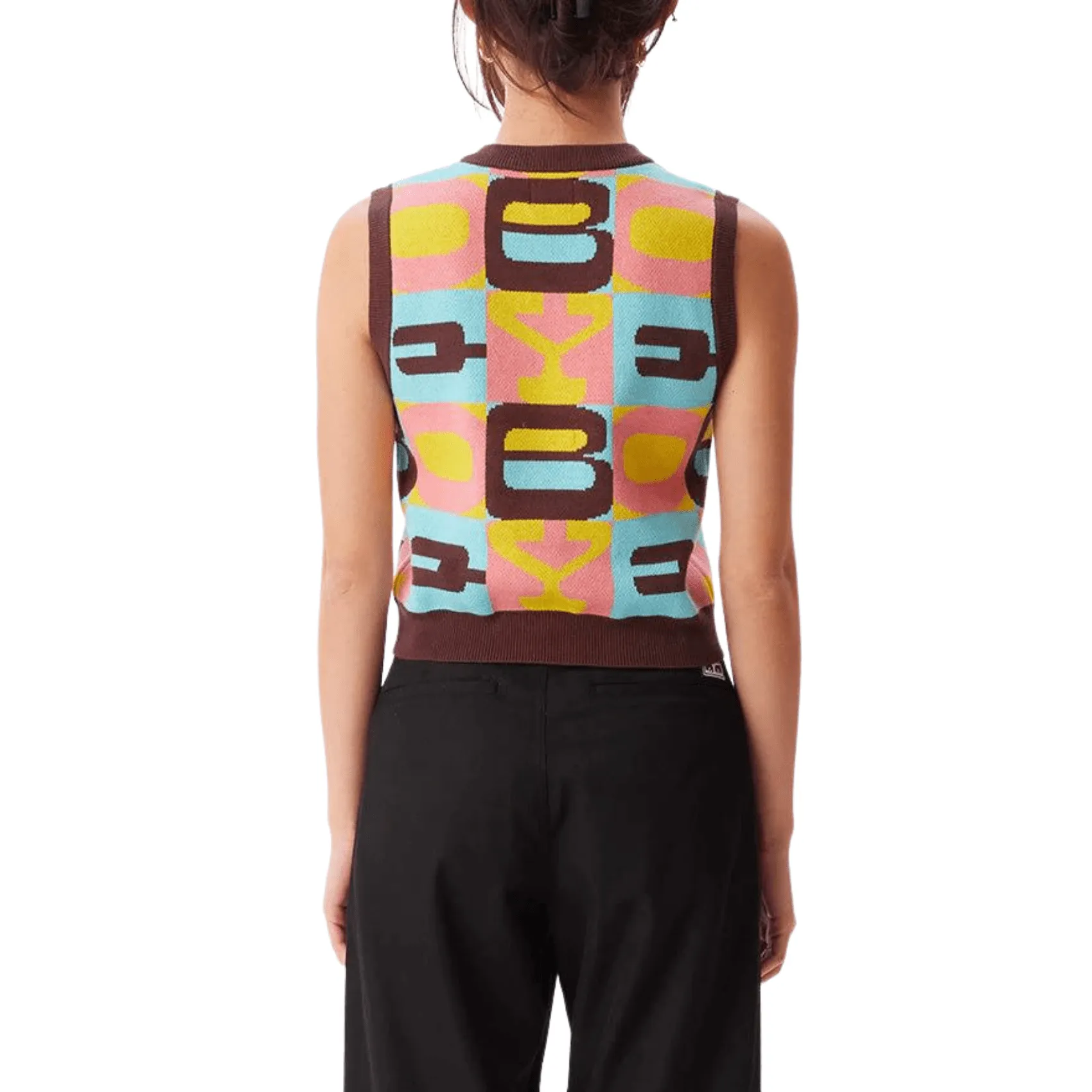Myles Sweater Vest - Sepia Multicolor