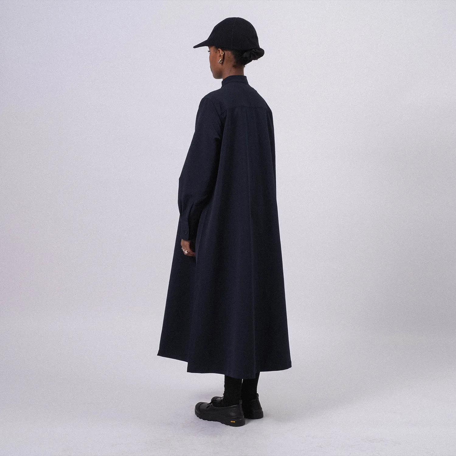 [NANAMICA] ALPHADRY SHIRT DRESS _ NAVY