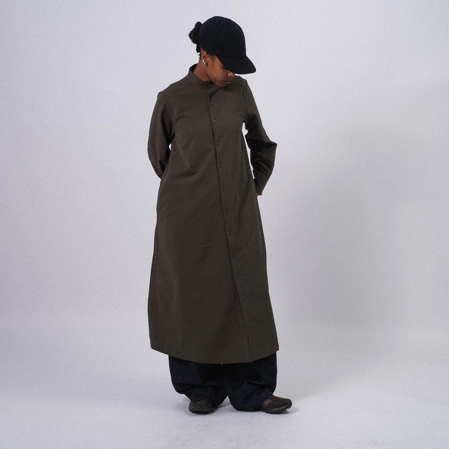 [NANAMICA] ALPHADRY SHIRT DRESS _ OLIVE