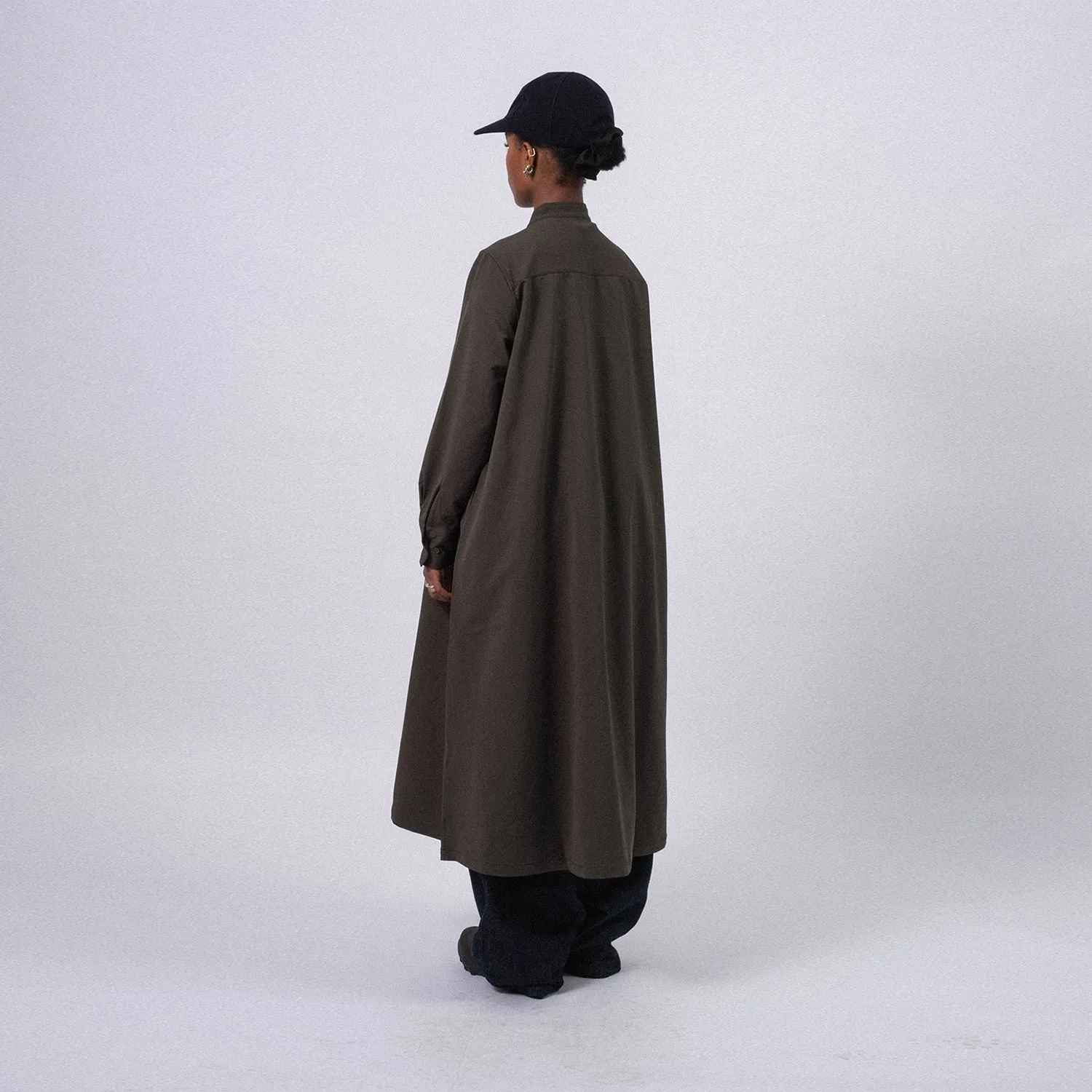 [NANAMICA] ALPHADRY SHIRT DRESS _ OLIVE