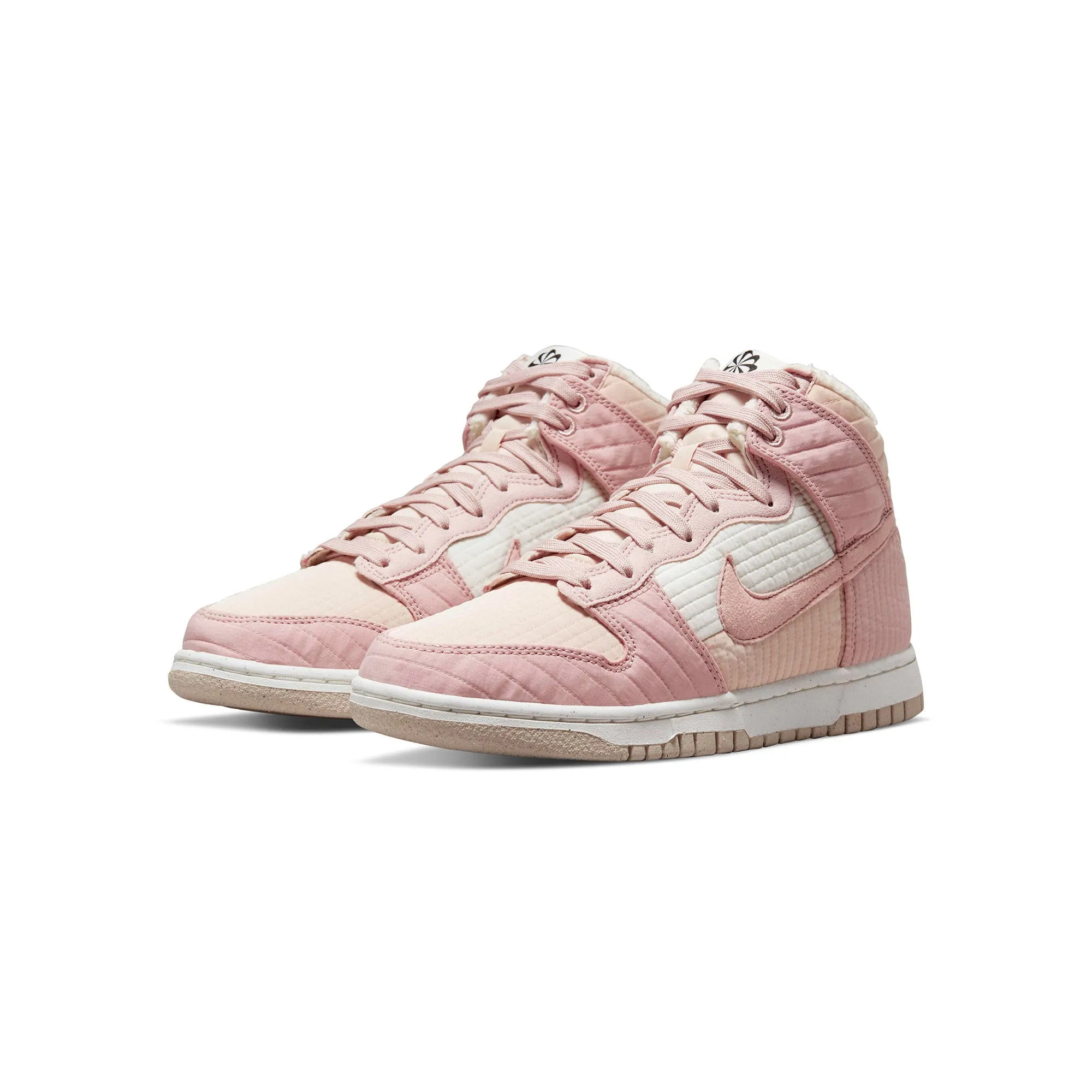 Nike Womens Dunk High LX Next Nature Pink Oxford Shoes
