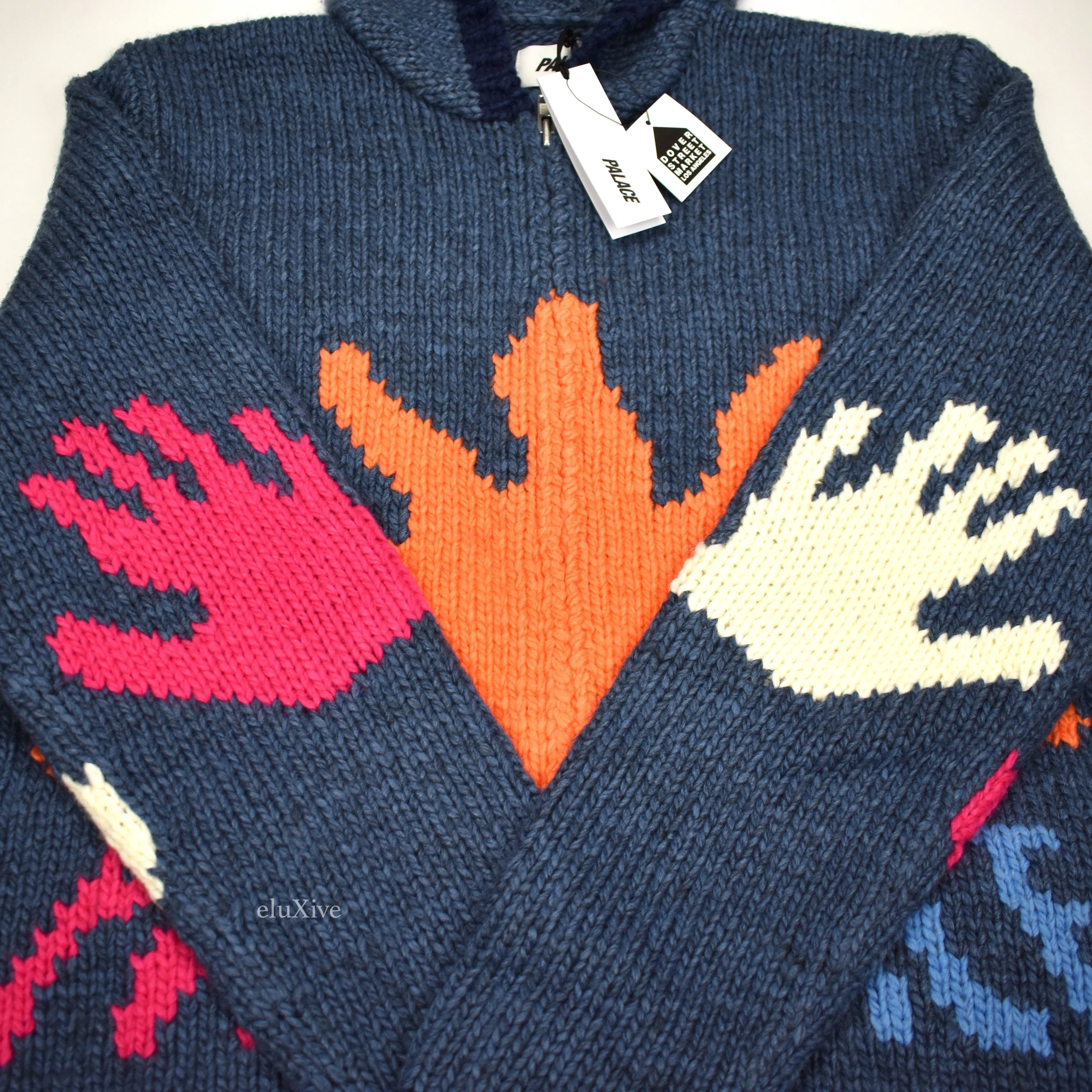 Palace - 'Soap Dodger' Sun Knit Logo Hoodie