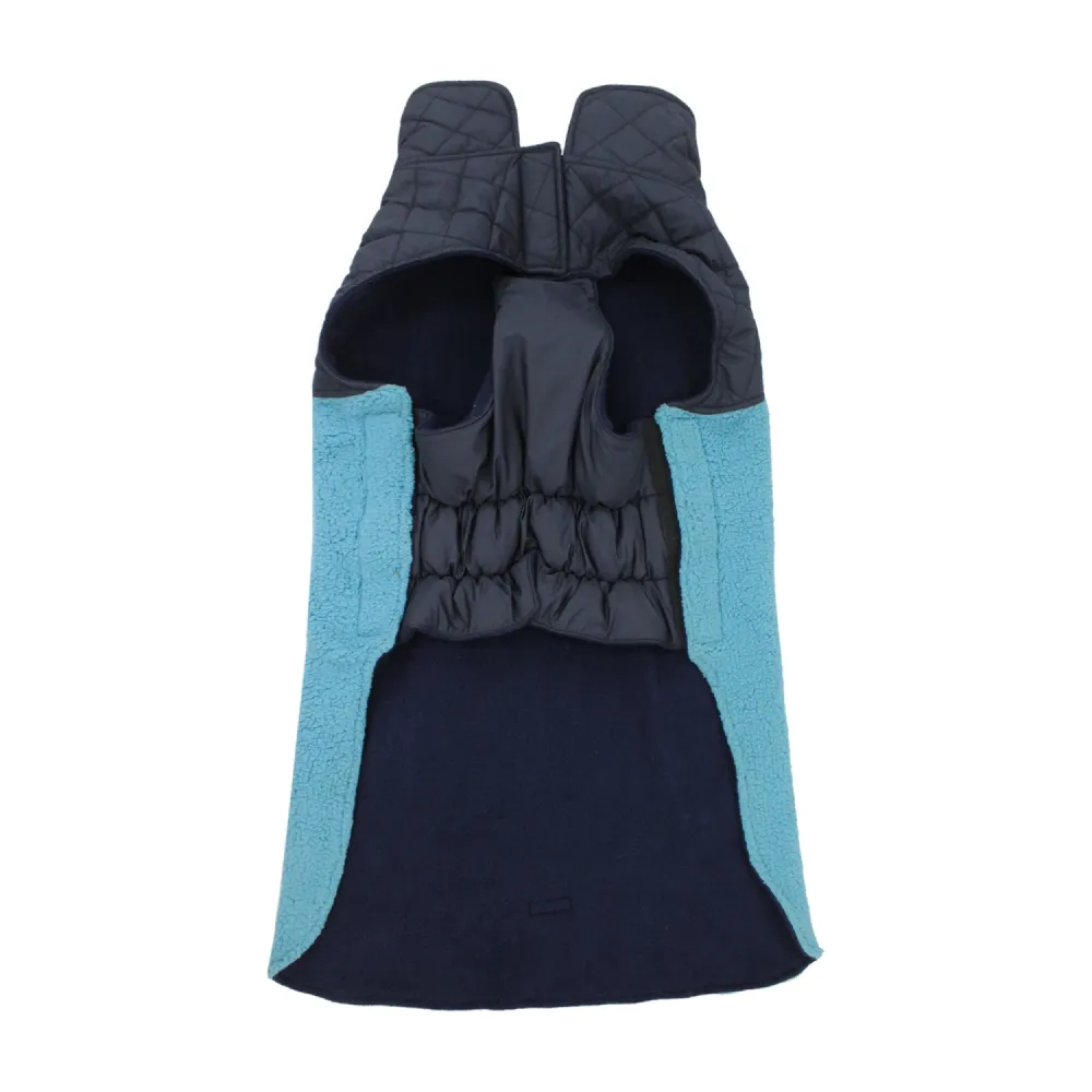 Pawpourri Fleece Lining Sherpa Jacket for Dogs (Blue)