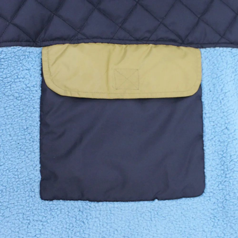 Pawpourri Fleece Lining Sherpa Jacket for Dogs (Blue)