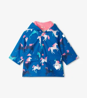 Prancing Horses Colour Changing Baby Raincoat