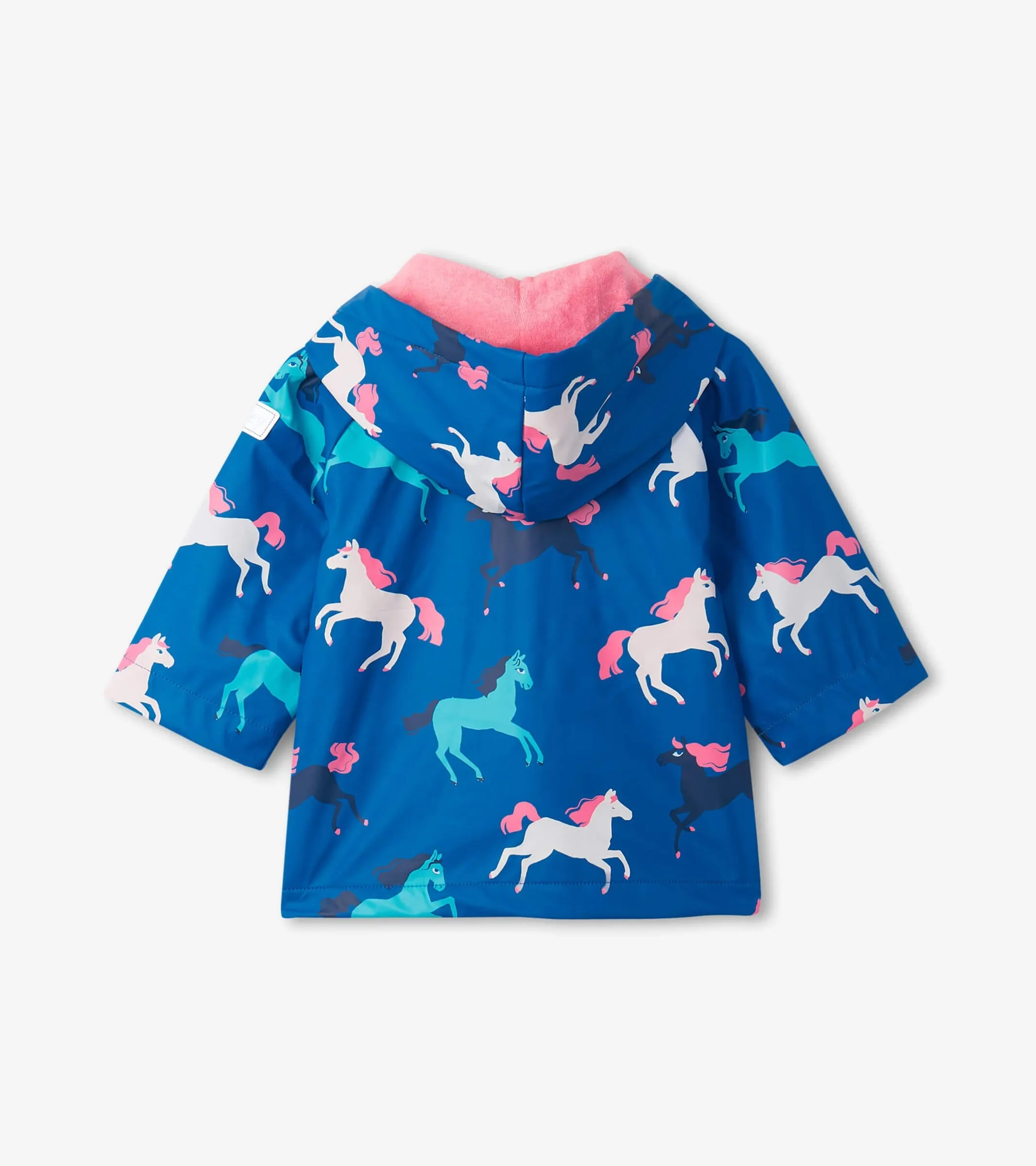 Prancing Horses Colour Changing Baby Raincoat