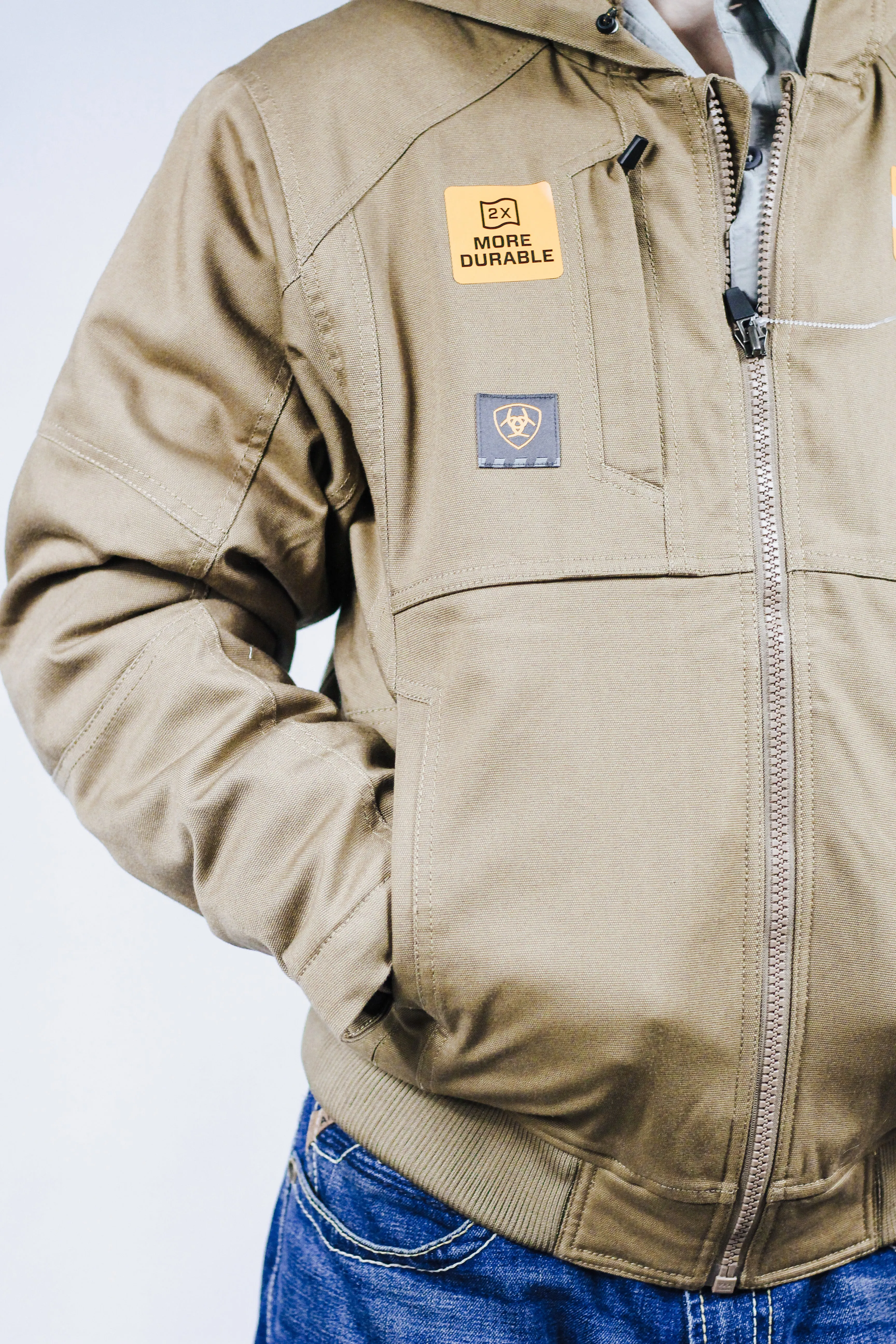 Rebar DuraCanvas Kahki Jacket By Ariat