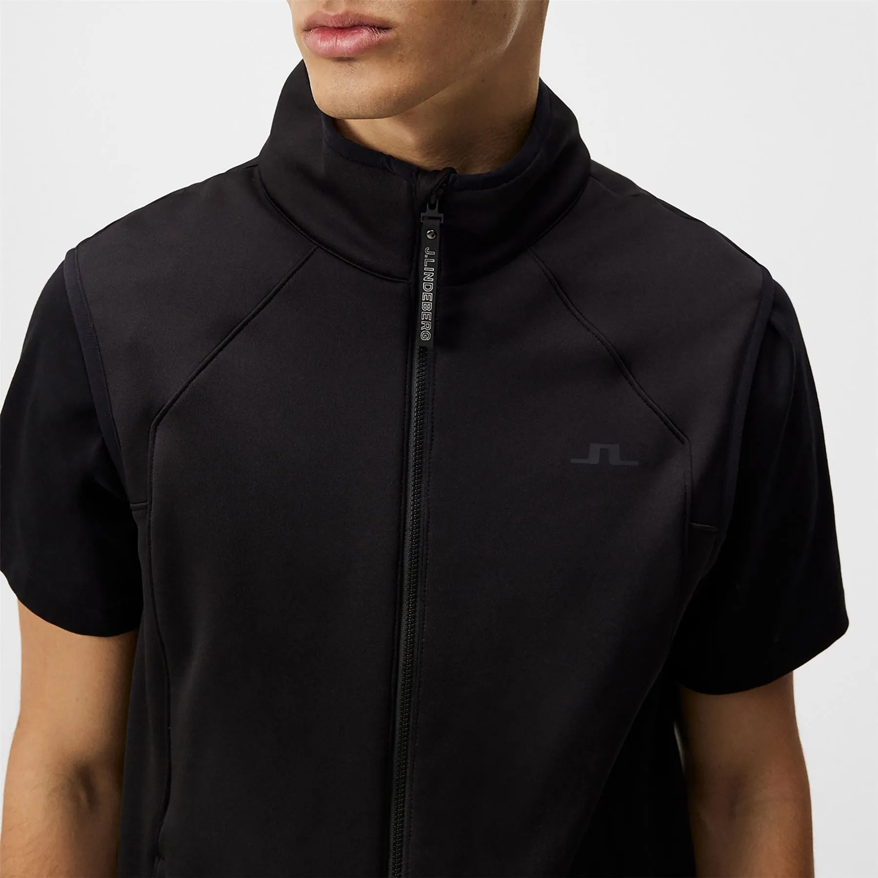 Santino Full Zip Polartec Power Stretch Gilet Black - SS24