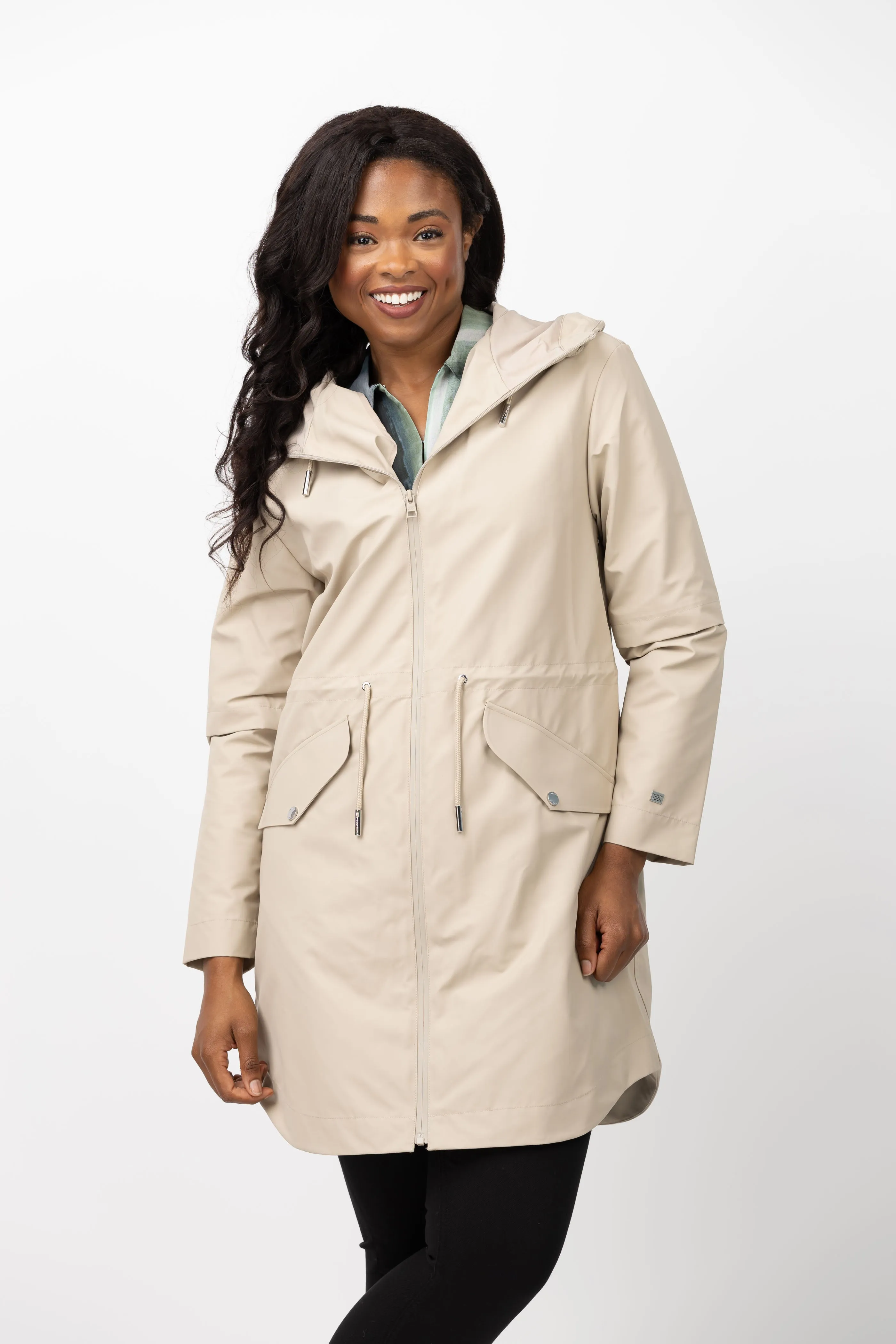 Soia & Kyo Sophie Waterproof Raincoat in Hush