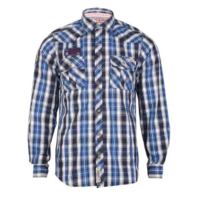 Tokyo Laundry Blackwood long sleeved blue shirt