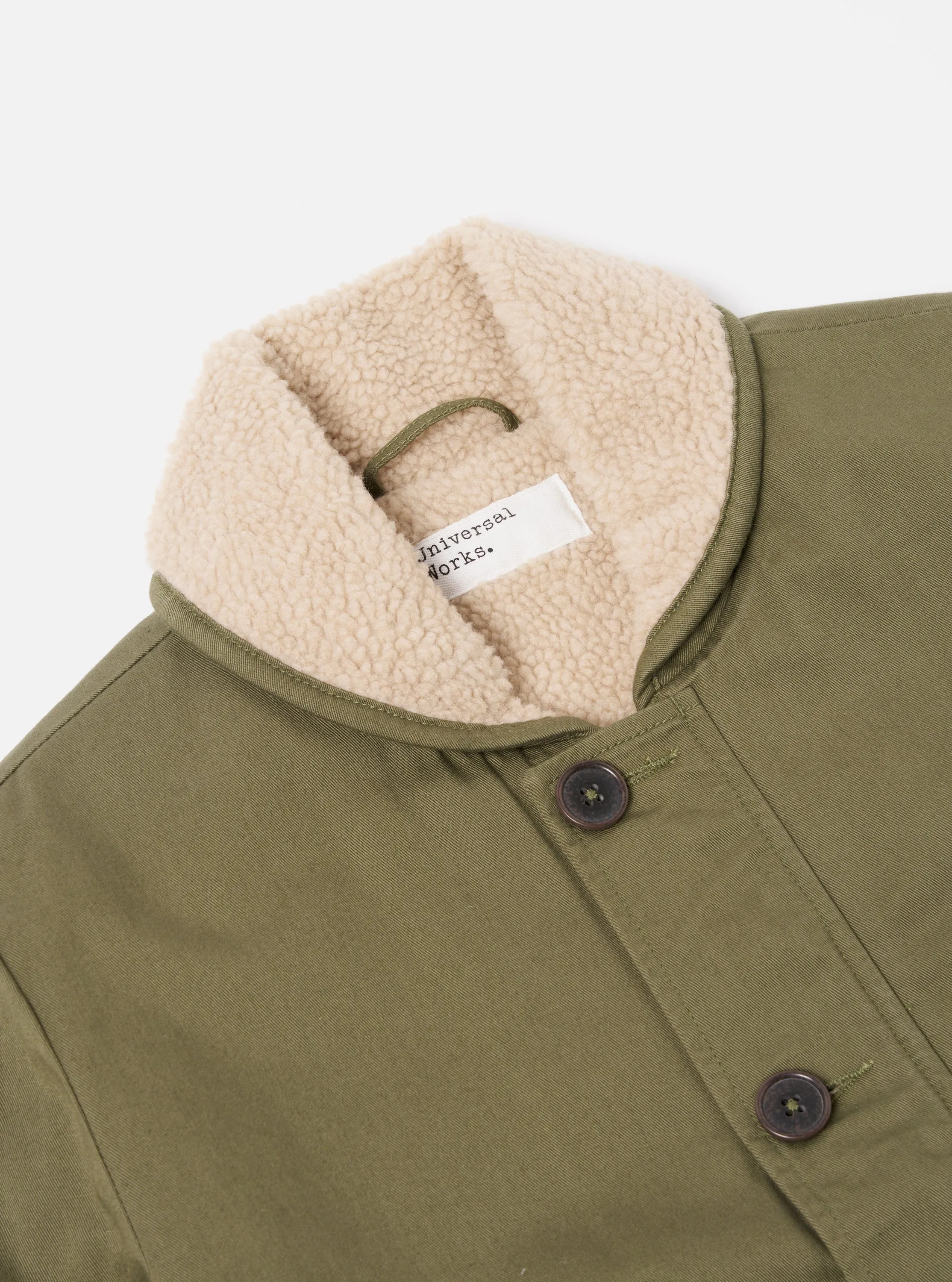 Universal Works N1 Jacket in Light Olive Twill