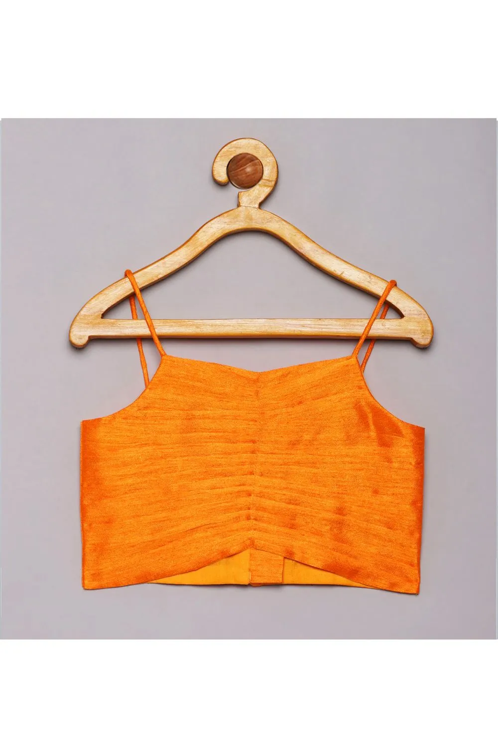 White Tie And Dye Organza Crop Top Dhoti With Jacket Set