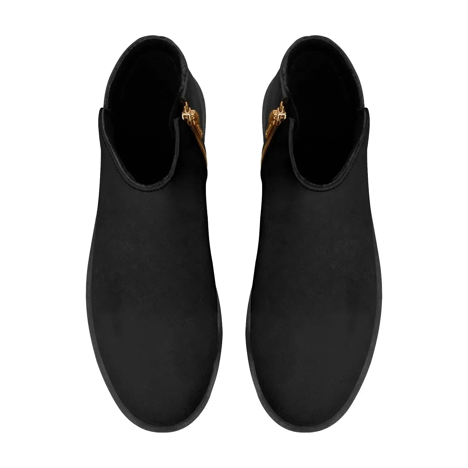 Women Classic Black Zipper Boots