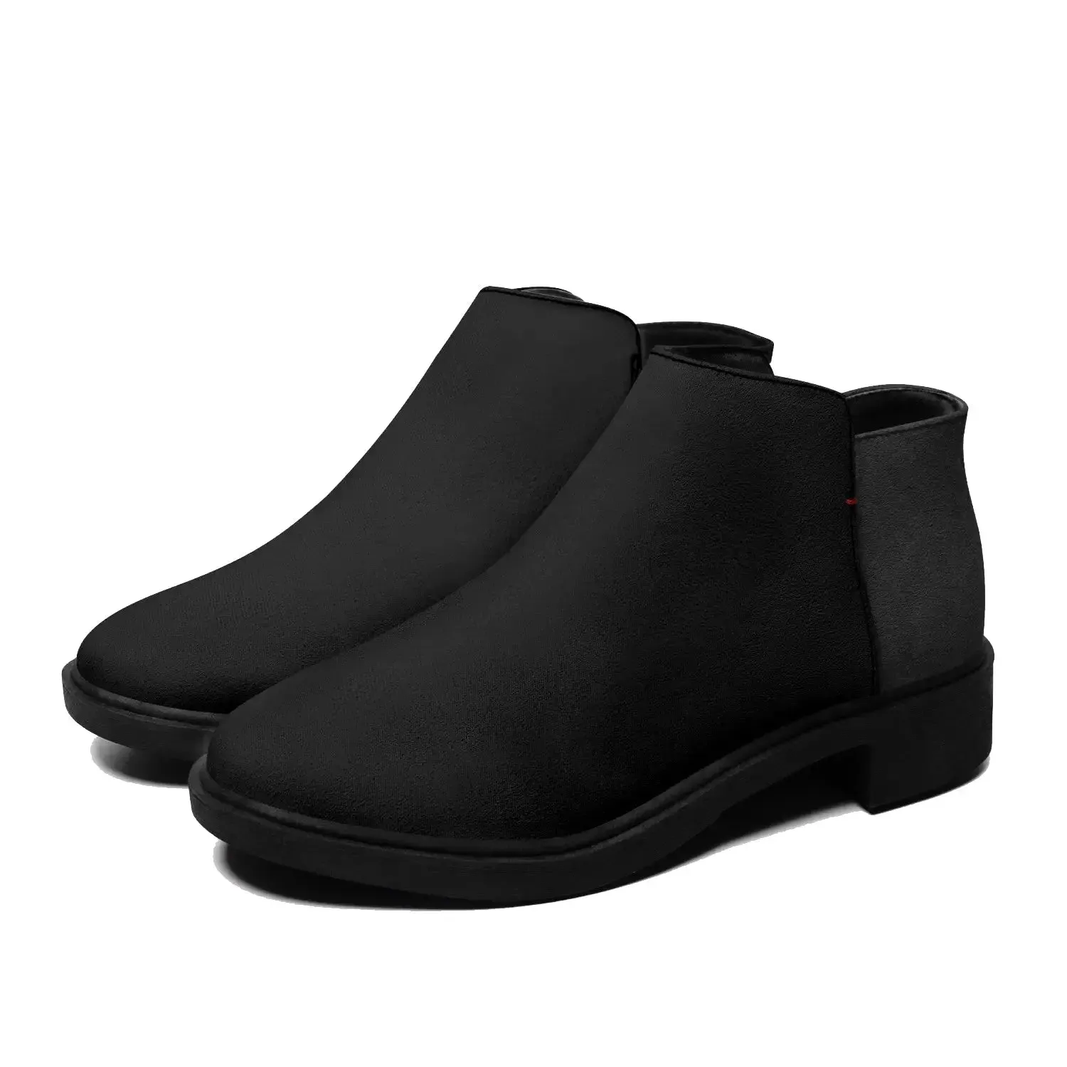 Women Classic Black Zipper Boots